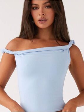 Peppermayo Solace Soul Twist Shoulder Top Size 8